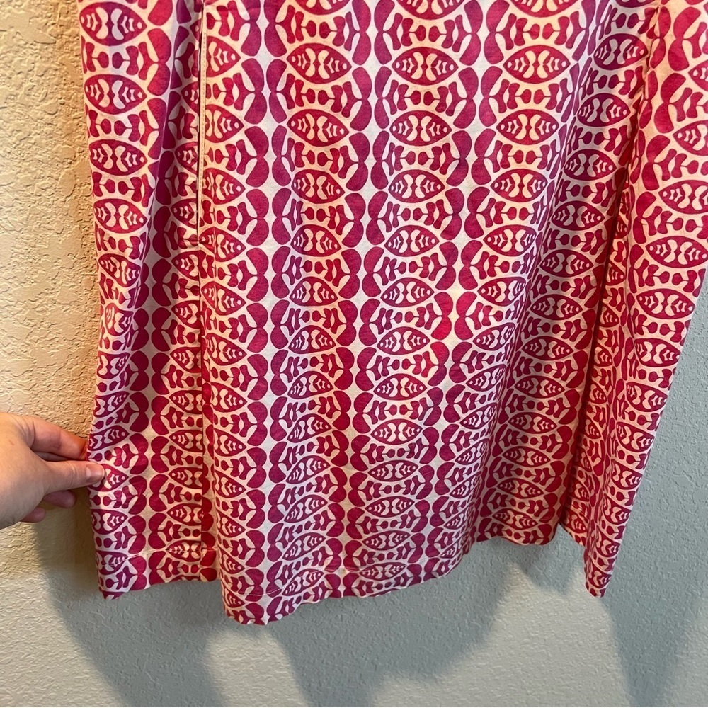 Women’s Dizzie Lizzie pink fish patterned sleeveless shift dress size small S - Picture 3 of 5